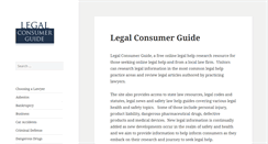 Desktop Screenshot of legalconsumerguide.com
