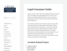 Tablet Screenshot of legalconsumerguide.com